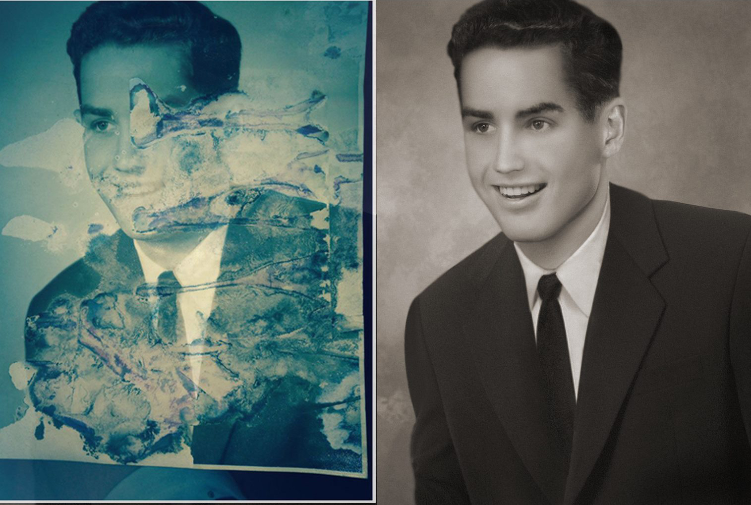 Photo restoration service at PhotoPandas
